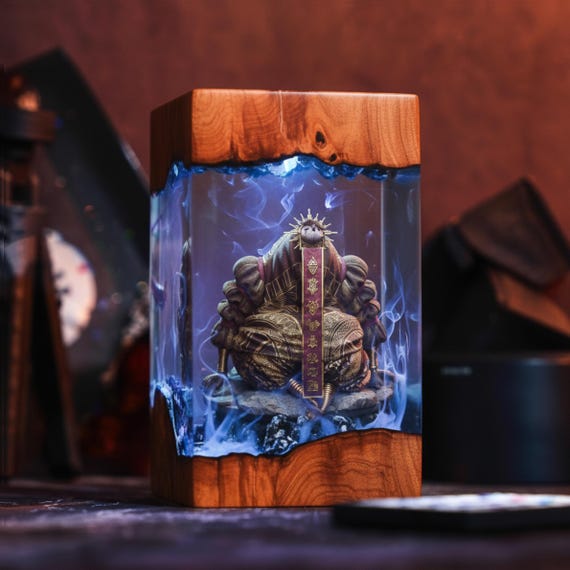 Esquie Clair Obscur Expedition 33 Resin Lamp, Epoxy Night Light, Gustave, Paintress Figure, Game Room Decor,Game of the Year, Gift for Gamer by DATKEYstudio